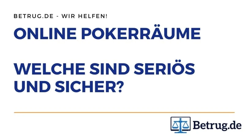 Online Poker Vergleich