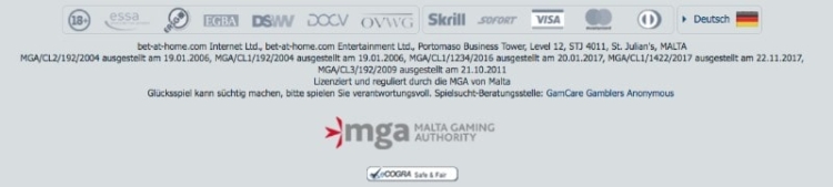 bet-at-home Casino Erfahrungen: Sicher dank MGA Lizenz