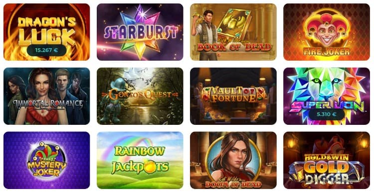 Casino Joy Spieleangebot