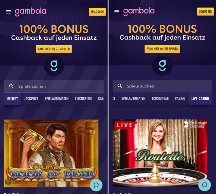 Gambola Casino App