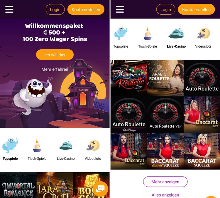 Visit BooCasino online