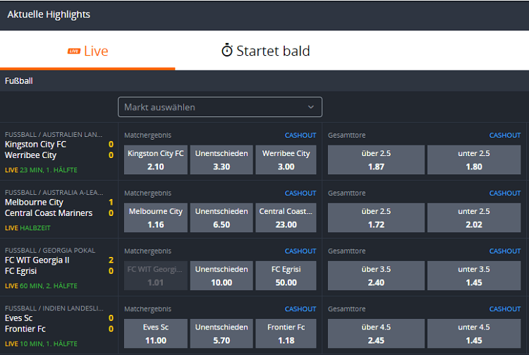 Betsson Webseite