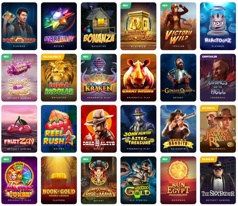 Große Auswahl an seriösen Spielen im TrueFlip Casino