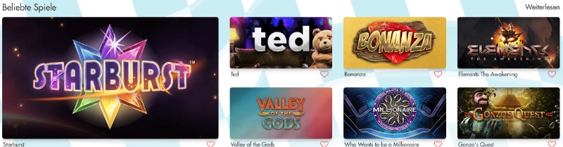 TurboVegas Spiele
