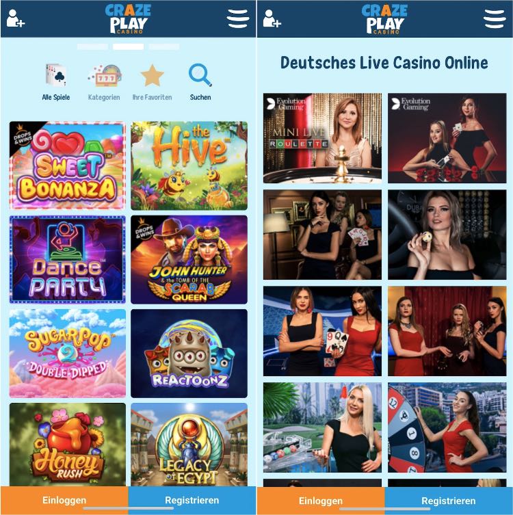Crazeplay Casino App
