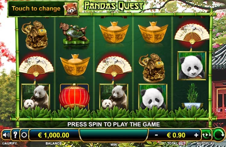 Pandas Quest ist ein Slot von Leander Games