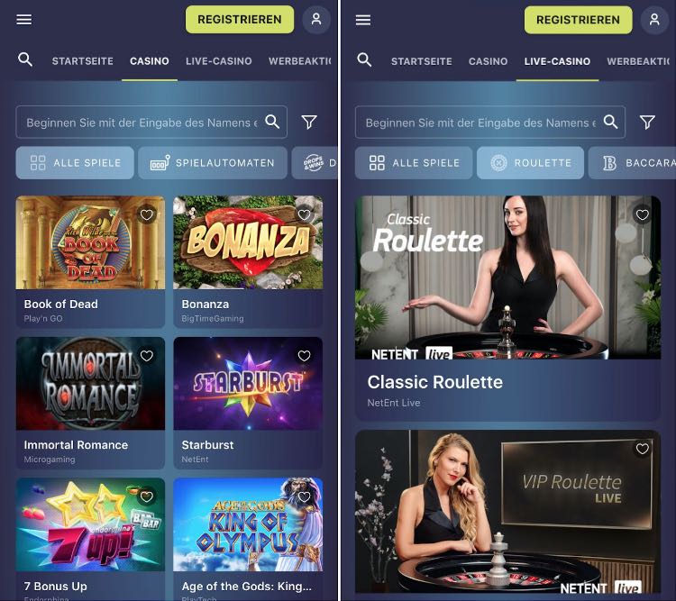 Casinon Casino App: sicher und schnell