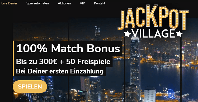 Jackpot Village Willkommensbonus