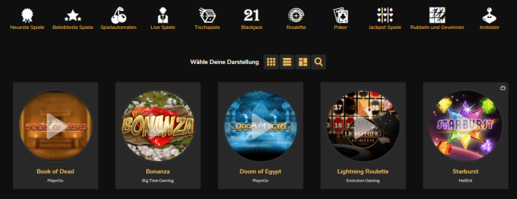 Jackpot Village Spieleangebot