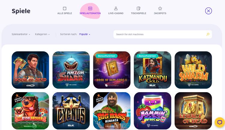 Emojino Casino Spiele