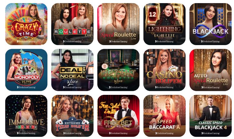 Evolution Gaming im Emojino Live Casino