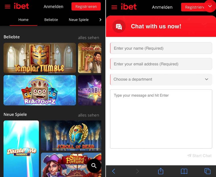 iBet Casino App