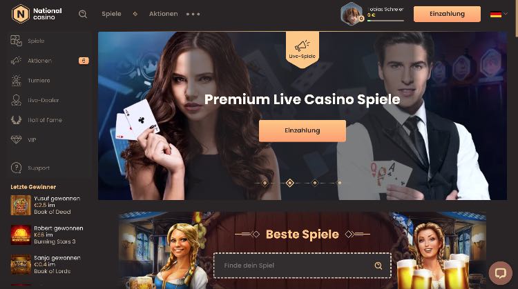 National Casino Webseite