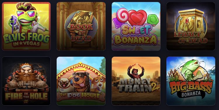 Praise Casino Spieleangebot