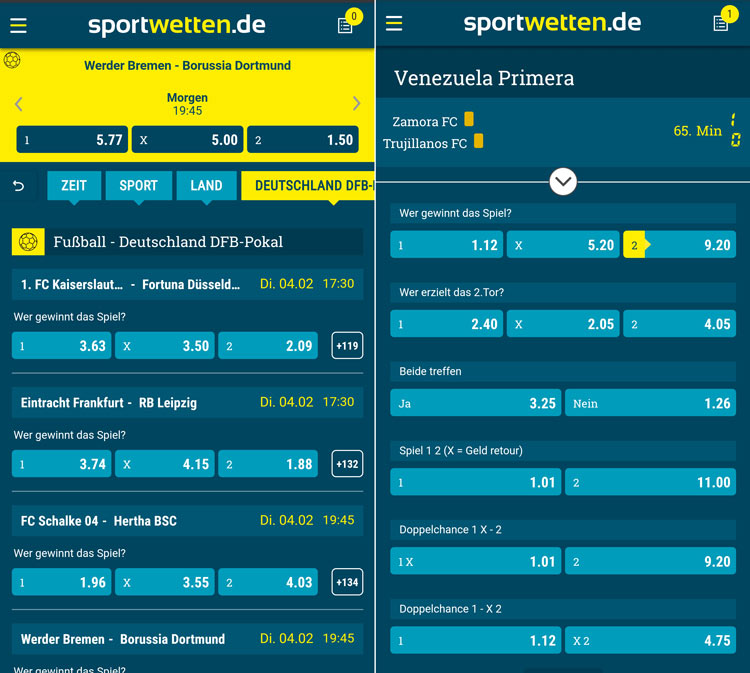 Sportwetten.de App