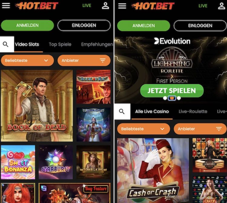 Hot.bet Casino App