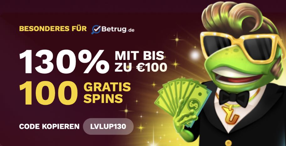 Level Up Casino Willkommensbonus