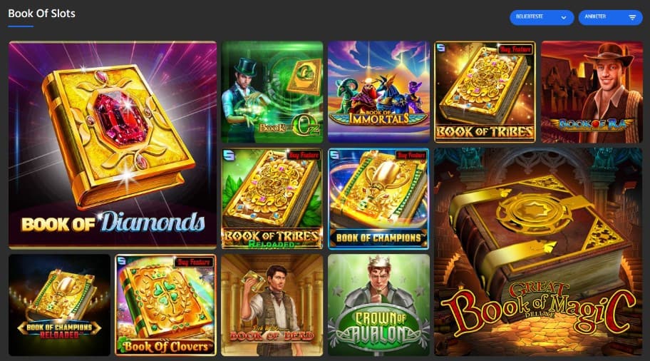 Slotimo Casino Spieleauswahl